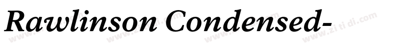Rawlinson Condensed字体转换